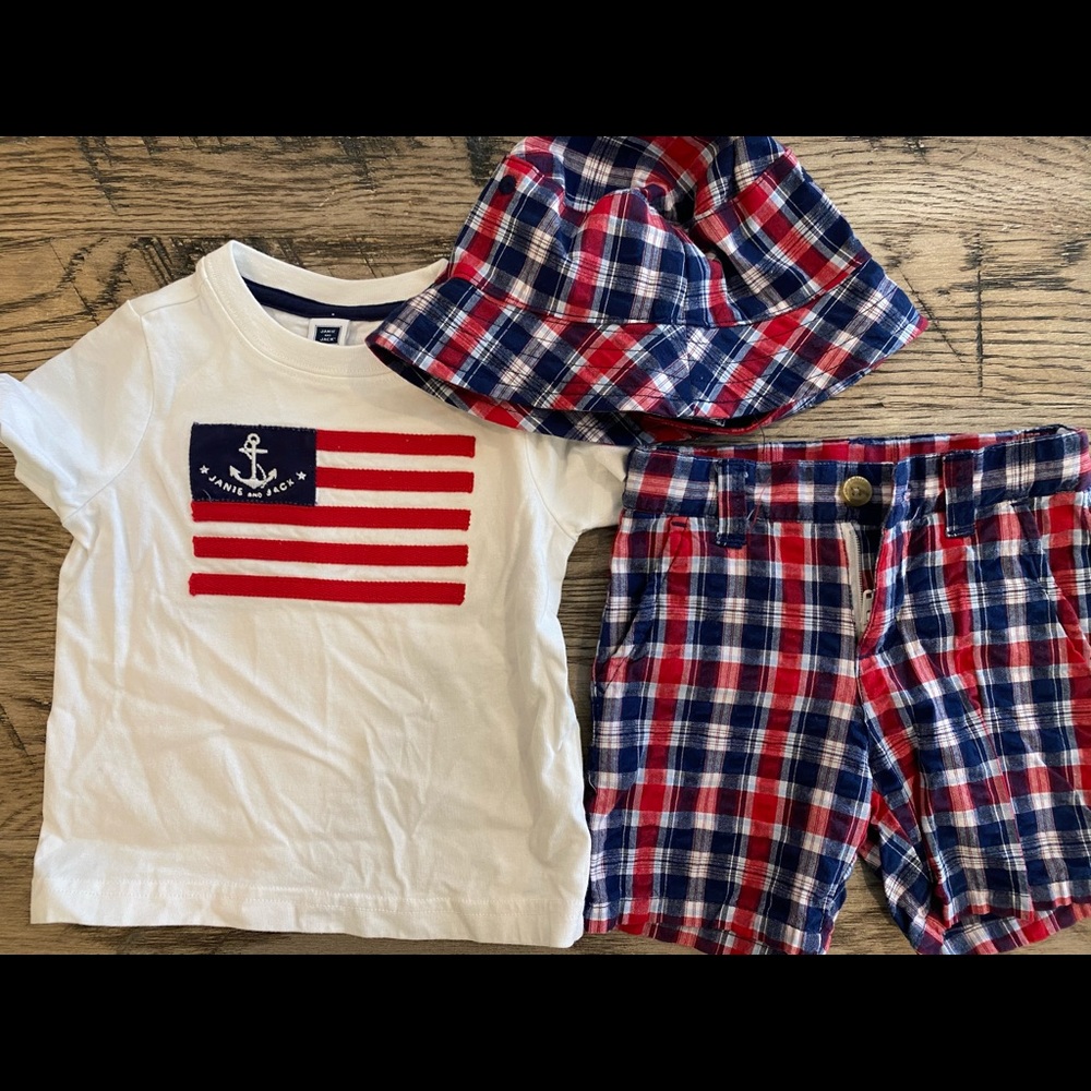 Janie and Jack 4th of July outfit